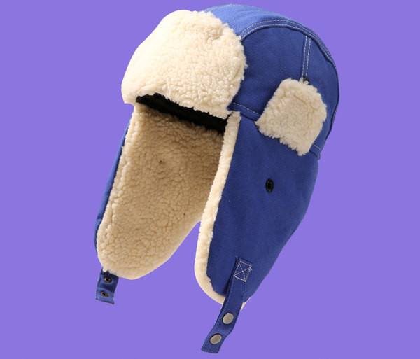 Muška avijatičarska kapa s toplom postavom i kopčanjem na gumbe