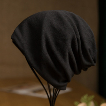 Модерна мъжка шапка тип тюрбан от тънко плетиво