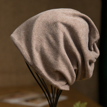 Модерна мъжка шапка тип тюрбан от тънко плетиво