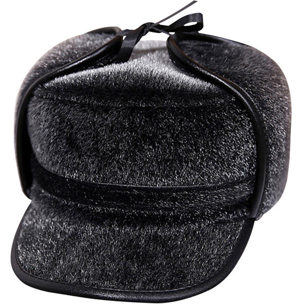 Нов модел мъжка шапка с козирка-подходяща за зимата