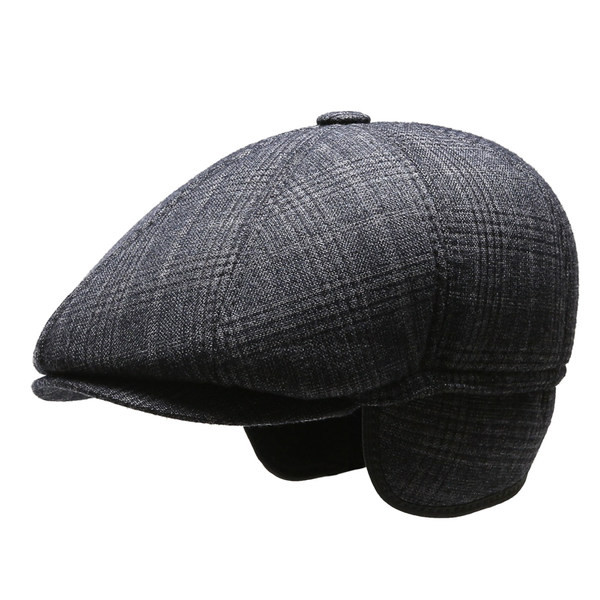 Vyriškos languotos vilnos kepuraitės