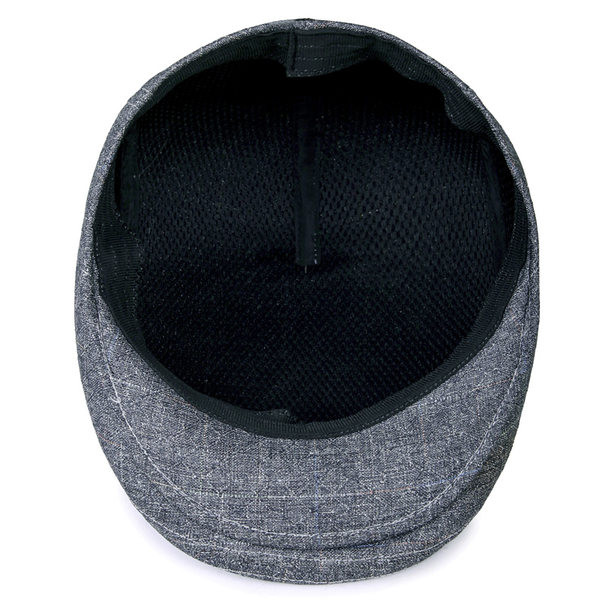 Пролетно-есенна текстилна шапка каскет 