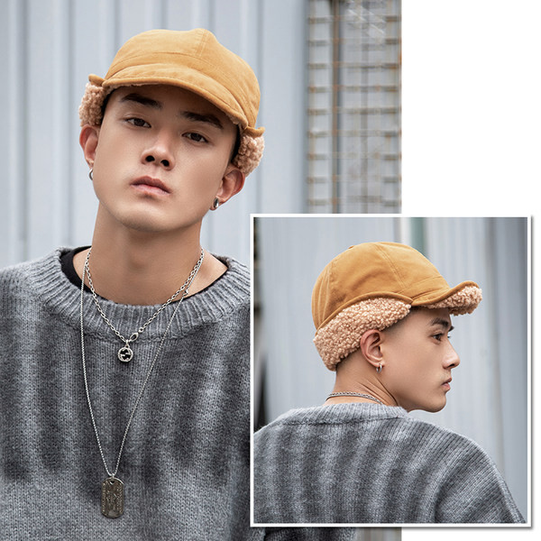 Zimska kapa s vunenom postavom za muškarce