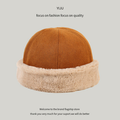 Ανδρικό χειμωνιάτικο καπέλο από οικολογικό καστόρι με αφράτη φόδρα