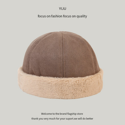 Ανδρικό χειμωνιάτικο καπέλο από οικολογικό καστόρι με αφράτη φόδρα