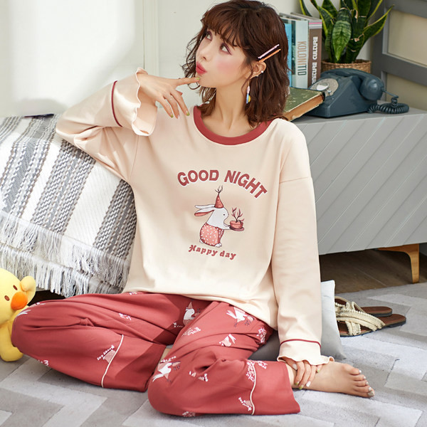 Pijamale de dama in doua parti cu aplicatie