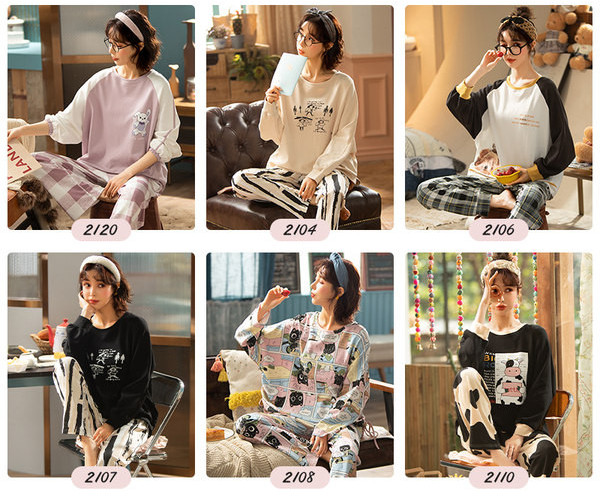 Novi model ženske pidžame iz dva dijela - više boja