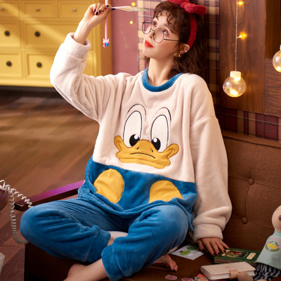 Topla pidžama iz dva dijela sa aplikacijom