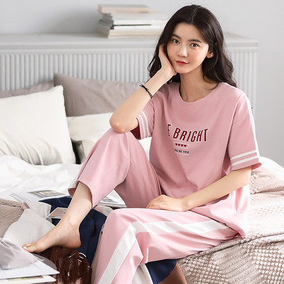 Ženska pidžama iz dva dijela sa kratkim rukavima i dužinom hlača 9/10