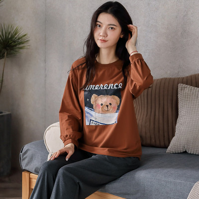 Ženska pidžama sa aplikacijom - dvodijelna