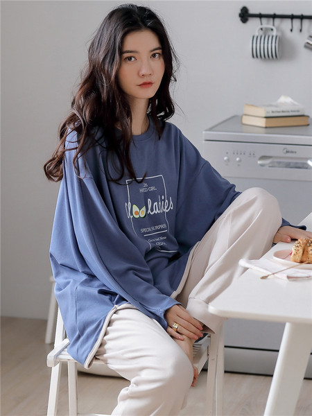 Ženska pidžama sa aplikacijom - dvodijelna