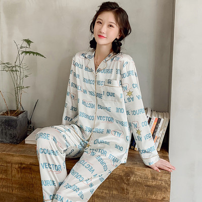 Ženska pidžama na dugmad i džep - iz dva dijela