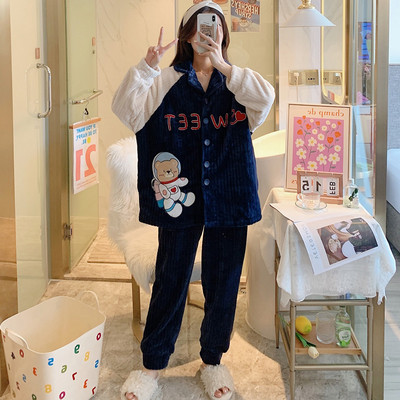 Ženska zimska pidžama iz dva dijela