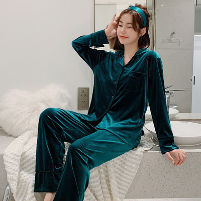 Ženska baršunasta pidžama - dva modela