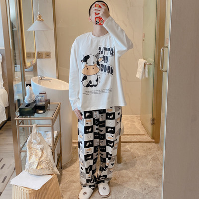 Ženska pamučna pidžama iz dva dijela sa aplikacijom