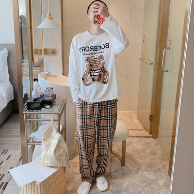 Ženska pamučna pidžama iz dva dijela sa aplikacijom