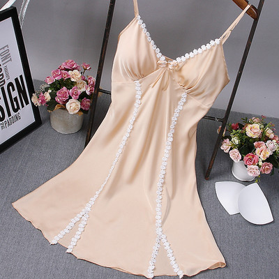 Ženska spavaćica na tanke naramenice