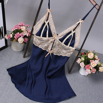 Ženska spavaćica na tanke naramenice