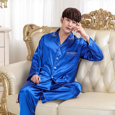 Стилна сатенена пижама за двойки в различни модели