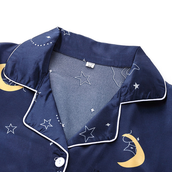 Muška dvodijelna pidžama s džepom i gumbima