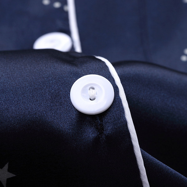 Muška dvodijelna pidžama s džepom i gumbima