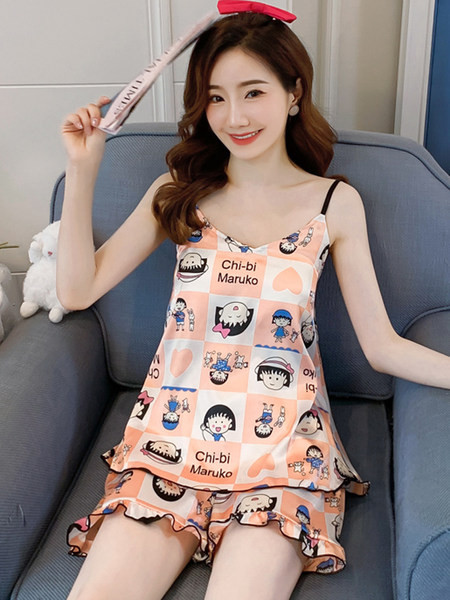 Дамска пижама от две части - различни  апликации