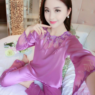 Ženske satenske pidžame sa čipkom - različiti modeli