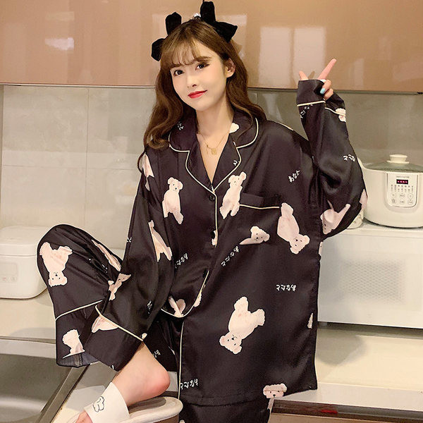 Novi model ženske satenske pidžame iz dva dijela