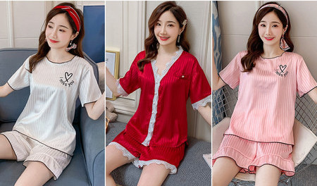 Дамска нощница с къс панталон - няколко модела