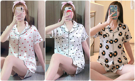 Дамска нощница с къс панталон - няколко модела