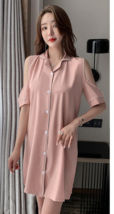 Ženska ljetna spavaćica više boja i kopčanje na gumbe