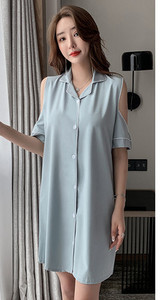 Ženska ljetna spavaćica više boja i kopčanje na gumbe