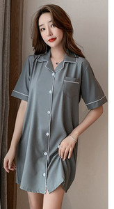 Ženska ljetna spavaćica više boja i kopčanje na gumbe