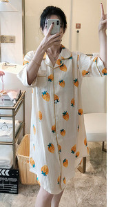 Ženska ljetna spavaćica više boja i kopčanje na gumbe