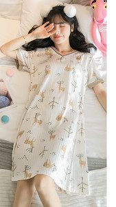 Ženska ljetna spavaćica više boja i kopčanje na gumbe