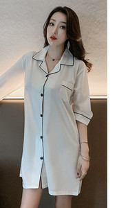 Ženska ljetna spavaćica više boja i kopčanje na gumbe