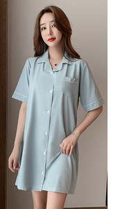 Ženska ljetna spavaćica više boja i kopčanje na gumbe