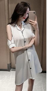 Ženska ljetna spavaćica više boja i kopčanje na gumbe