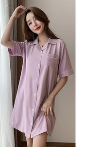 Ženska ljetna spavaćica više boja i kopčanje na gumbe