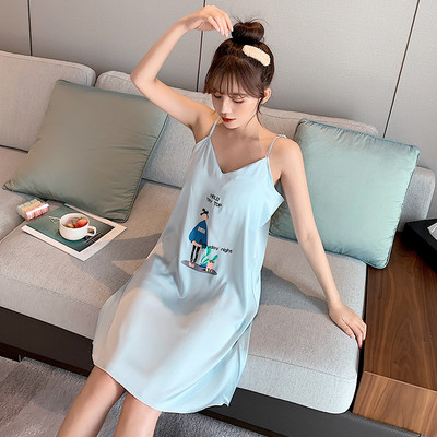 Ženska spavaćica na tanku naramenicu - više modela