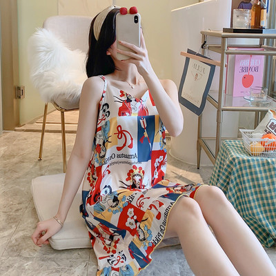 Ženska spavaćica na tanku naramenicu - više modela