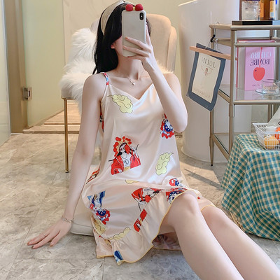 Ženska spavaćica na tanku naramenicu - više modela