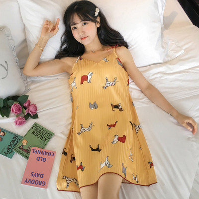 Ženska spavaćica na tanku naramenicu - više modela