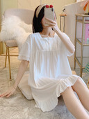 Ženska svakodnevna spavaćica više boja sa čipkom i trakom