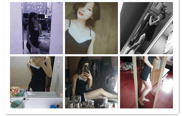 Ženska kratka spavaćica sa čipkom