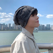 Muška kapa obični model za zimu