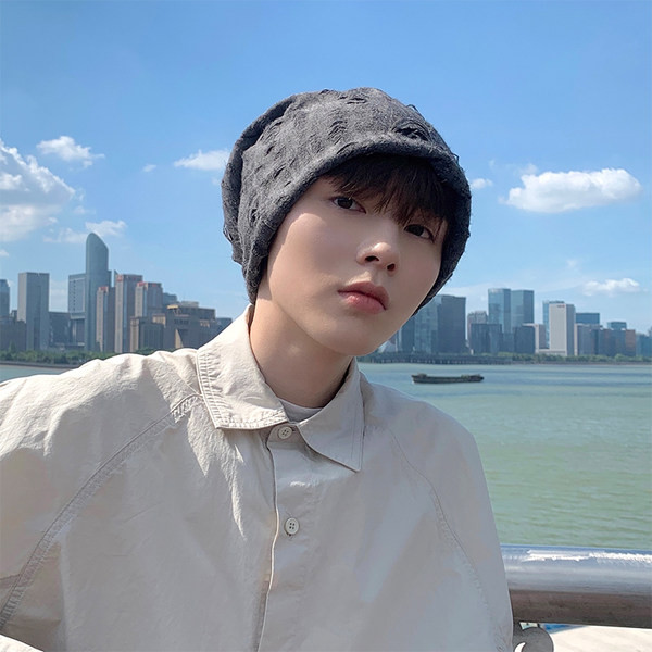 Muška kapa obični model za zimu