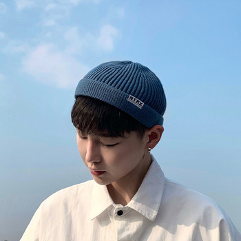 Ежедневна мъжка плетена шапка - изчистен модел
