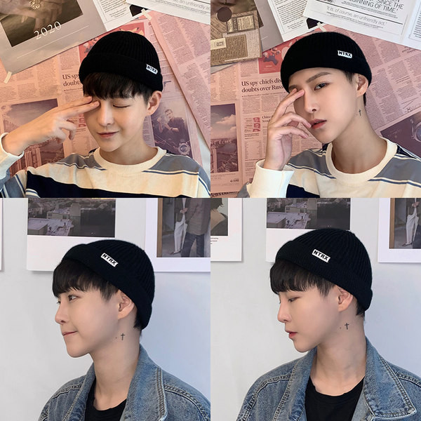 Ежедневна мъжка плетена шапка - изчистен модел