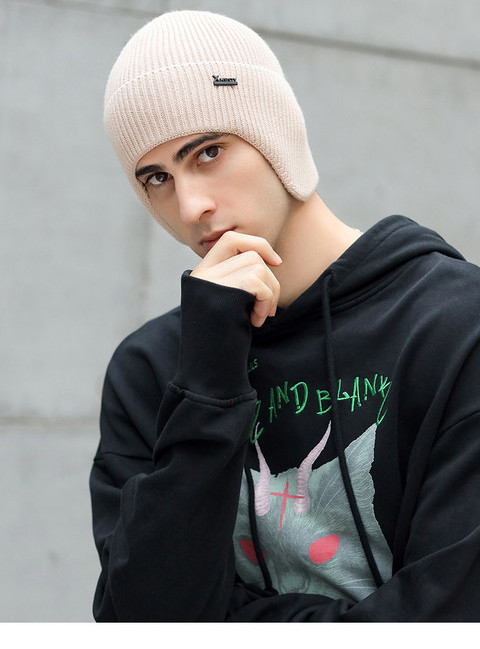 Muška pletena kapa - običan model